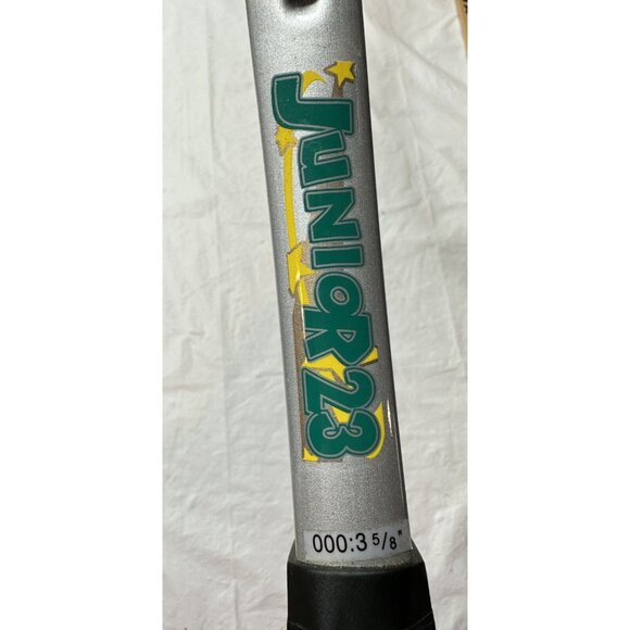 Junior 23 Aero Dynamic Tennis Racquet Green White Grip 3 5/8 Length 23" No Cover - Picture 6 of 9